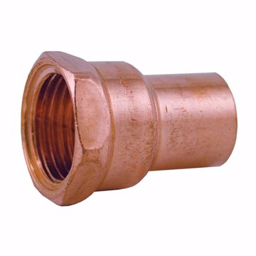 Picture of 3/8" C x 1/4" FIP Wrot Copper Female Adapter