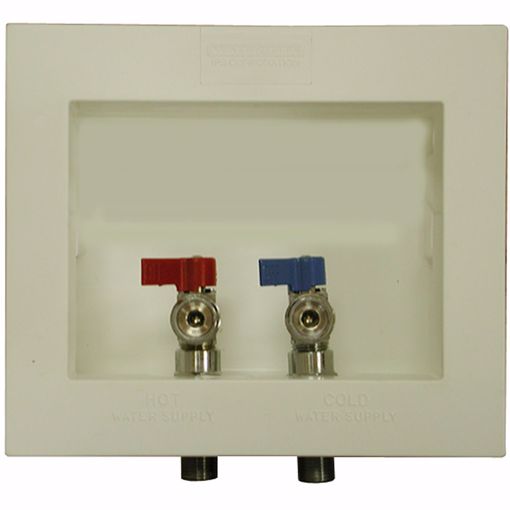 OFFSET DRN WASHER BOX W/VALVES INSTALLED