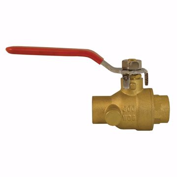 Picture of 3/4 SWEAT BRASS BALL & WASTE VALVE