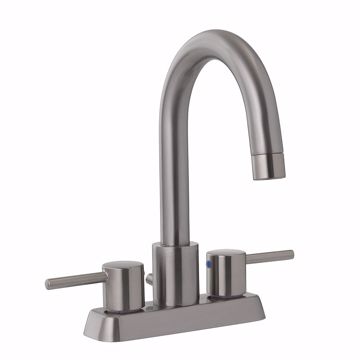 Picture of CONTEMPORARY 2 HANDLE BATH FAUCET SATIN NIC