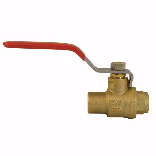 Picture of 1-1/4" Sweat Brass Ball Valve
