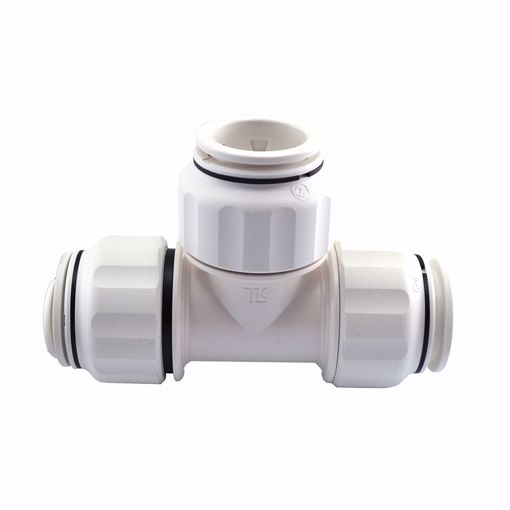 Picture of 1" CTS Plastic Twist-to-Lock Push On Tee Union
