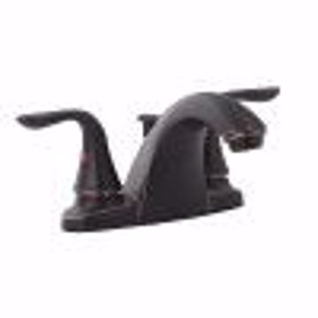 Picture of Oil Rubbed Bronze Two Handle Bathroom Faucet with Pop-Up