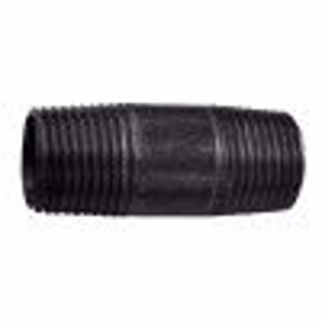 Picture of 3/8" x 3-1/2" Black Iron Pipe Nipple