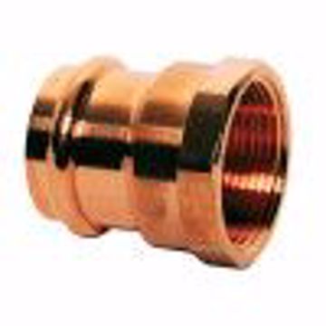 Picture of 1-1/4" x 1-1/4" Copper Press x FPT Female Adapter