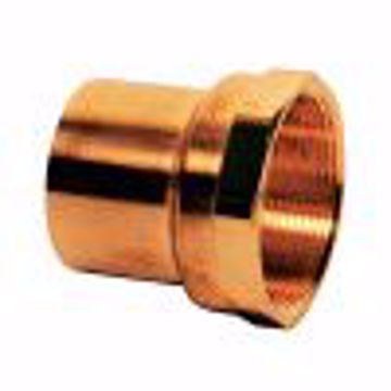 Picture of 1-1/2" x 1-1/2" Copper Ftg x FPT Female Fitting Adapter