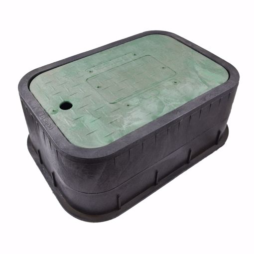 Picture of 12" Irrigation Box, 6" Depth with Green Lid