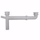 Picture of White Plastic Universal End Outlet Waste with 3/4" Branch Dishwasher Connection