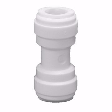 Picture of 3/8" Tube OD x 1/4" Tube OD Plastic Push On Reducing Union