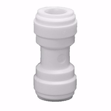 Picture of 3/8" Tube OD x 3/8" Tube OD Plastic Push On Union