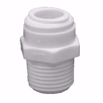 Picture of 1/4" Tube OD x 1/4" MIP Plastic Push On Adapter