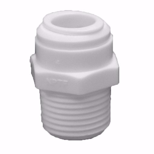Picture of 3/8" Tube OD x 3/8" MIP Plastic Push On Adapter