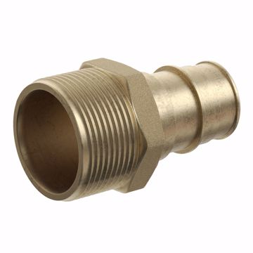 Picture of 1" F1960 x MIP Brass PEX Adapter, Bag of 10