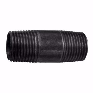 Picture of 1" x 7-1/2" Black Pipe Nipple