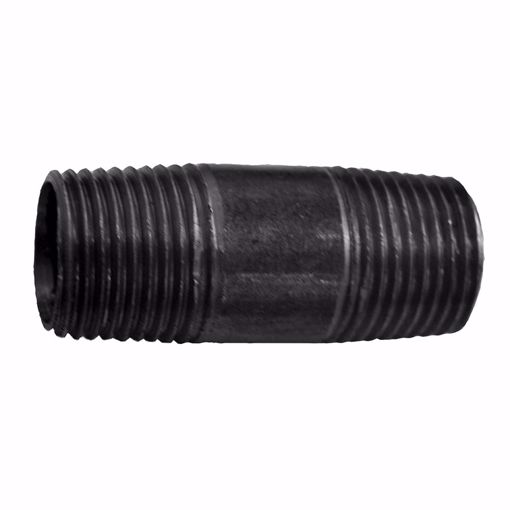 Picture of 1" x 7-1/2" Black Pipe Nipple