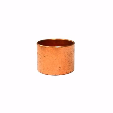 Picture of 1-1/4" C x C Wrot Copper DWV Coupling Less Stop
