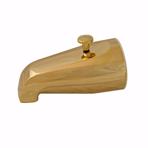 Picture of Polished Brass PVD 3/4" x 1/2" FIP Diverter Spout with Base Connection