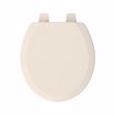 Picture of Bone Deluxe Molded Wood Toilet Seat, Closed Front with Cover, Round