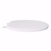 Picture of White Standard Plastic Toilet Seat, Closed Front with Cover, Round, Bulk Pack of 10
