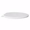 Picture of White Standard Plastic Toilet Seat, Closed Front with Cover, Elongated, Bulk Pack of 10