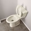 Picture of Bone Plastic Toilet Seat, Open Front less Cover, Self-Sustaining Check Hinges, Elongated