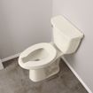 Picture of Bone Plastic Toilet Seat, Open Front less Cover, Self-Sustaining Check Hinges, Elongated