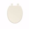 Picture of Bone Premium Plastic Toilet Seat, Closed Front with Cover, Slow-Close and QuicKlean® Hinges, Round