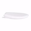 Picture of White Premium Plastic Toilet Seat, Closed Front with Cover, Elongated