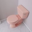 Picture of Venetian Pink Deluxe Molded Wood Toilet Seat, Closed Front with Cover, Round