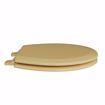 Picture of Harvest Gold Deluxe Molded Wood Toilet Seat, Closed Front with Cover, Round
