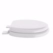 Picture of White Soft Toilet Seat, Closed Front with Cover, QuicKlean® Hinges, Elongated