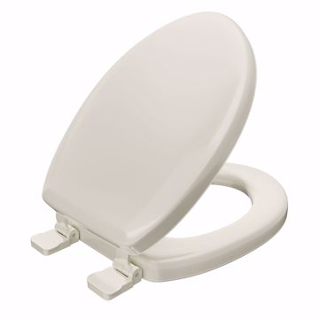 Picture of Bone Soft Toilet Seat, Closed Front with Cover, QuicKlean® Hinges, Elongated