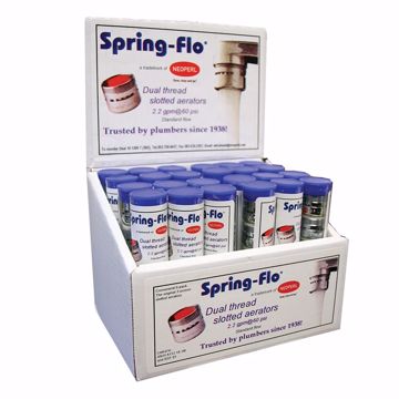 Picture of Dual Thread Slotted 2.2 Spring-Flo Aerator Counter Display, 24 Tubes of 6