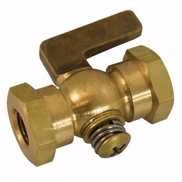 Picture of 1/4" Air Cock, FNPT x FNPT Round Shoulder, Tee Handle