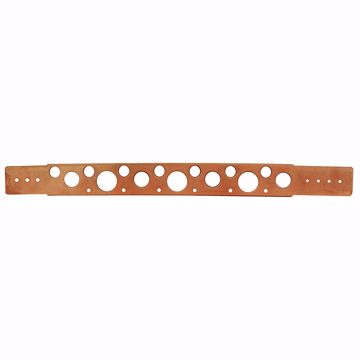 Picture of 1/2" - 1" x 26" Extruded Hole Copper Plated Bracket, Box of 50
