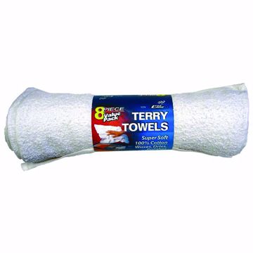 Picture of Cotton Terry Cloth Towels, 8 pack