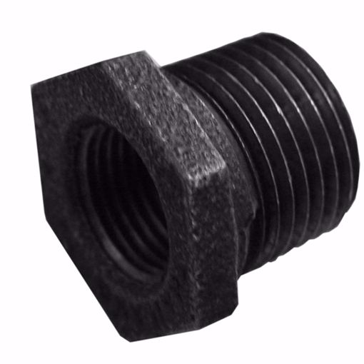 Picture of 3/4" x 1/2" Black Iron Hex Bushing
