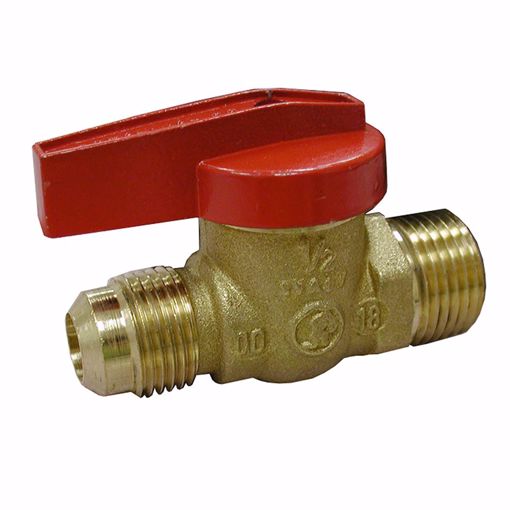 Picture of 1/2" Flare x 1/2" MIP Gas Ball Valve