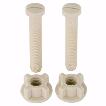 Picture of Replacement Hardware Top Mount Toilet Seat Hinges