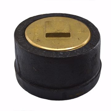 Picture of 4" Service Weight Push-On Cleanout with Gasket with Raised Head Plug - 3-1/4" Height