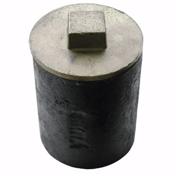 Picture of 4" Service Weight Cleanout Ferrule With 3-1/2" New Orleans Code Plug - 4" Height