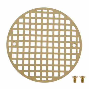 Picture of 6" Polished Brass Round Cast Coverall Strainer