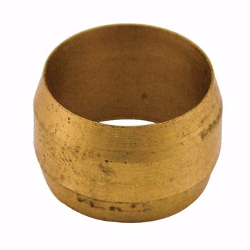 Picture of 1/4" Brass Compression Sleeve, Carton of 10