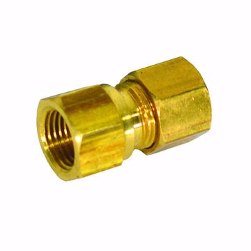 Picture of 1/2" x 3/8" Brass Compression x FIP Connector