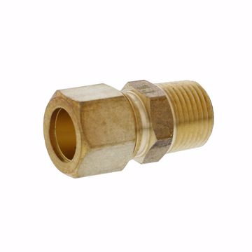 Picture of 1/2" x 3/8" Brass Compression x MIP Connector