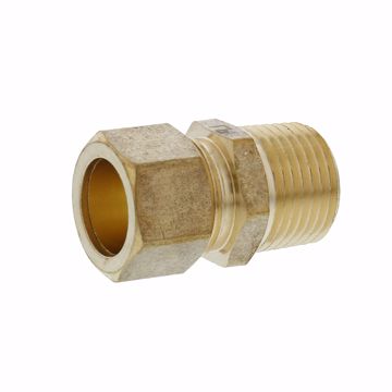 Picture of 5/8" x 1/2" Brass Compression x MIP Connector