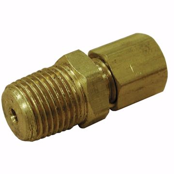 Picture of 1/4" x 1/2" Brass Compression x MIP Connector