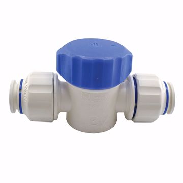Picture of 1/2" CTS Plastic Twist-to-Lock Push On Hand Valve Union Connector