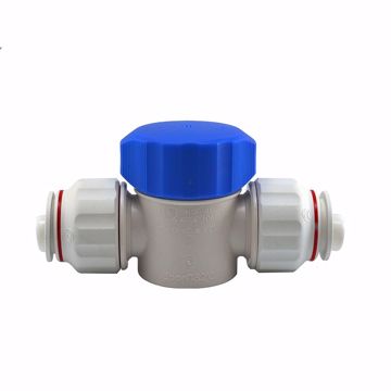 Picture of 3/4" CTS Plastic Twist-to-Lock Push On Hand Valve Union Connector