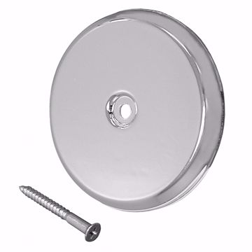 Picture of 5-1/4" Chrome High Impact Plastic Cleanout Cover Plate, Flat Design